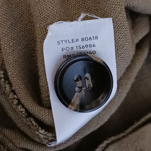 Lulus‎ Torrey Olive Green Wide-Leg Overalls Size S Linen Blend Cropped Leg - Picture 12 of 16